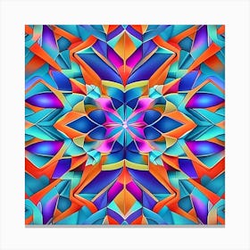 Abstract Psychedelic Abstract Pattern Canvas Print