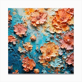 Abstract Flower Painting Canvas Print