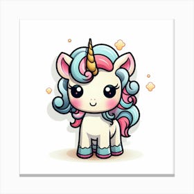 Cute Unicorn 453 Canvas Print