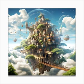 Fairytale City Canvas Print