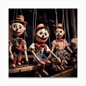 A Marionette Theater Canvas Print