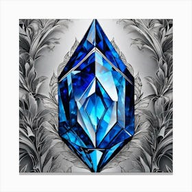 Blue Diamond 5 Canvas Print