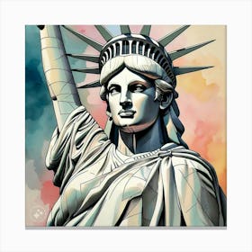 Statue of liberty Canvas Print