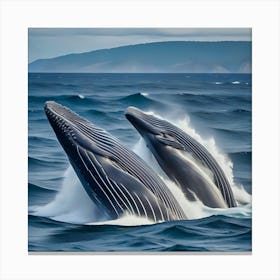 Humpback Whales Canvas Print