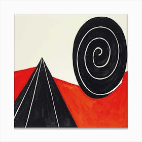 Pyramid And Spiral (1970) Canvas Print