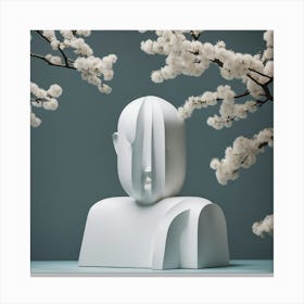 Sculpture Of A Man Canvas Print