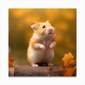 Autumn Hamster Canvas Print