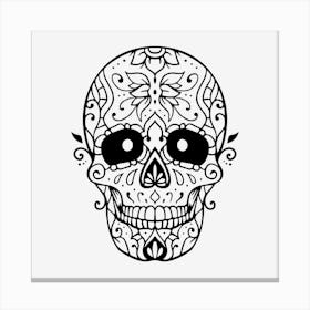 Mandala Skull 01 Canvas Print