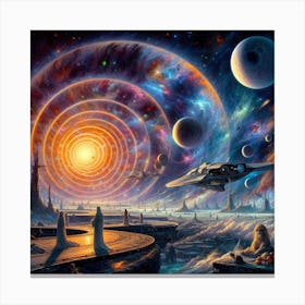 Space Odyssey 4 Canvas Print