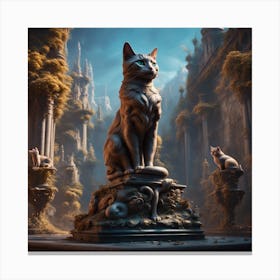 Cat kingdom Canvas Print