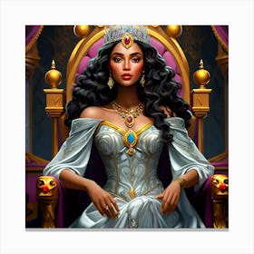 Queen Of The Throne Canvas Print