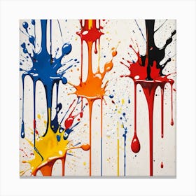 Paint Splatters Canvas Print