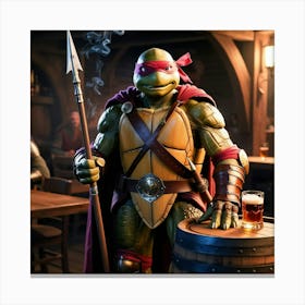 Turtle Warrior 1 Canvas Print