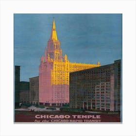 Chicago Temple Canvas Print