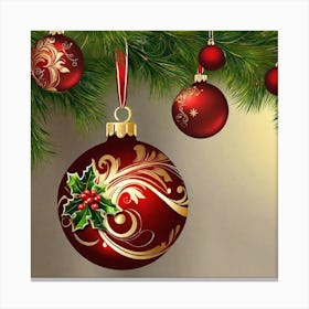 Christmas Ornaments 103 Canvas Print