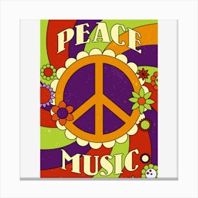 Peace Music Canvas Print