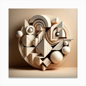 Geometric Abstract Art Canvas Print