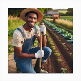 Young Farmer Canvas Print