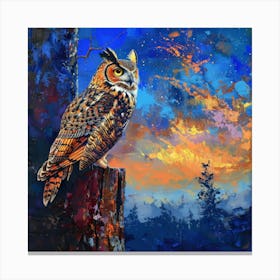 Great Horned Owl 7 Canvas Print