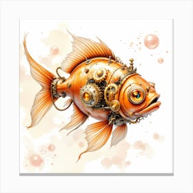 Steampunk Fish Canvas Print