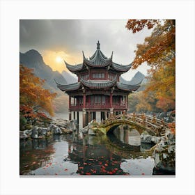 Chinese Pagoda Canvas Print