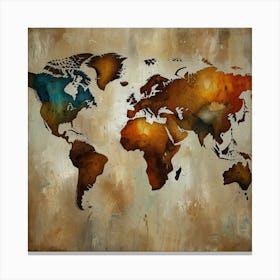 World Map Canvas Print Canvas Print