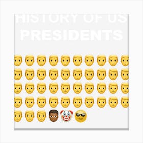 History Of Us Presidents Dicve Canvas Print