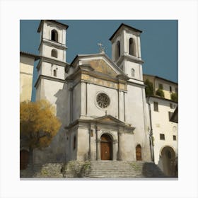 Kirche In Cassone, Gustav Klimt 12 Canvas Print