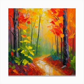 Autumn Path Canvas Print