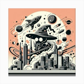 Apocalypse City Canvas Print