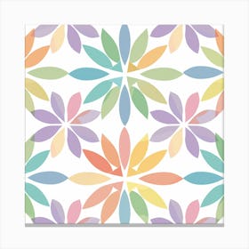 Abstract Flower Pattern Canvas Print