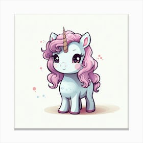 Cute Unicorn 380 Canvas Print