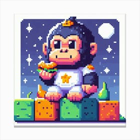 Pixel Art 5 Canvas Print