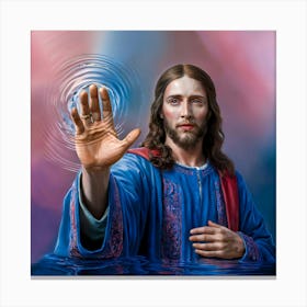 Jesus Touch my Screen #3 Canvas Print