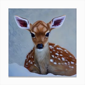 Beautiful Little Deer Canvas Print