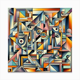 Cubist style Canvas Print