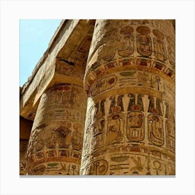 Egyptian Pillars Canvas Print