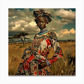 African Woman Lienzo