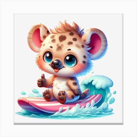 Cute Cheetah Canvas Print