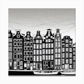 Amsterdam Cityscape 12 Canvas Print