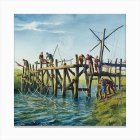 Fishing Pier Canvas Print