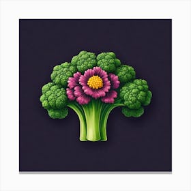 Brocolli Flower Canvas Print