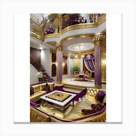 Living Room In A Palace Canvas Print