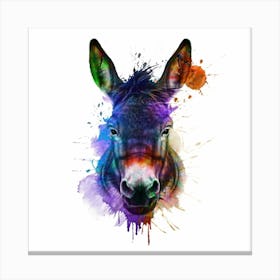 Donkey Painting Canvas Print