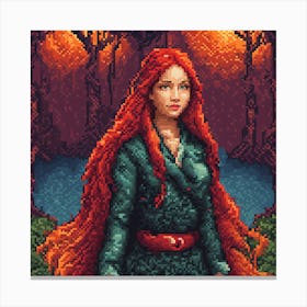 Pixel Art 15 Canvas Print