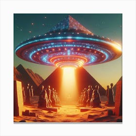 Alien Spaceship 5 Canvas Print