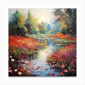 Lively Landscapes: Italian Impasto Canvas Print