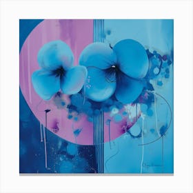 Blue flowers Canvas Print