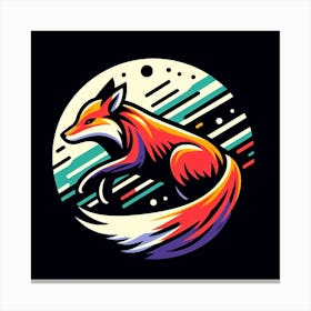 Fox In Space 1 Canvas Print