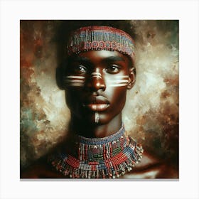 African Portrait Canvas Print